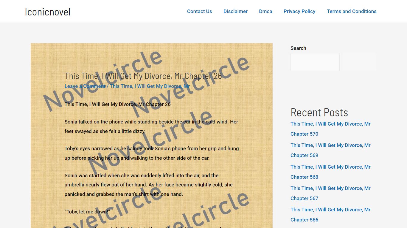 This Time, I Will Get My Divorce, Mr Chapter 26 - Iconicnovel