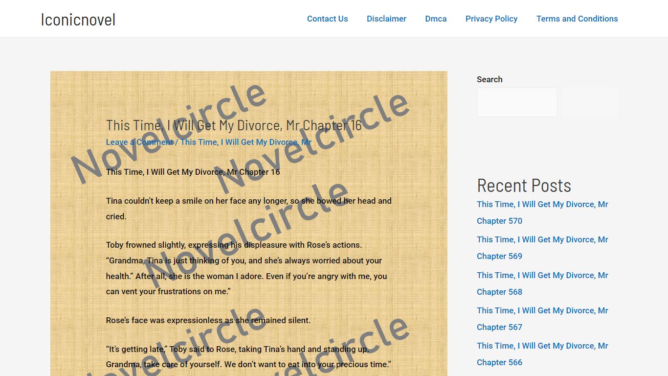 This Time, I Will Get My Divorce, Mr Chapter 16 - Iconicnovel